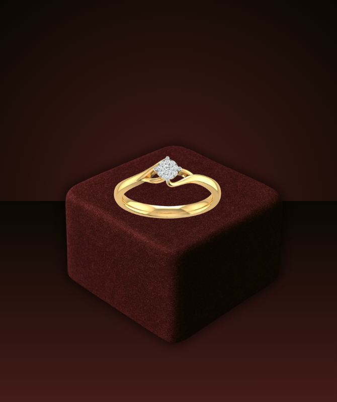 Graceful Knot Diamond Ring